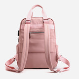 Women Laptop Backpack Lightweight Causal Outdoor Tote Bag Daypack Pink