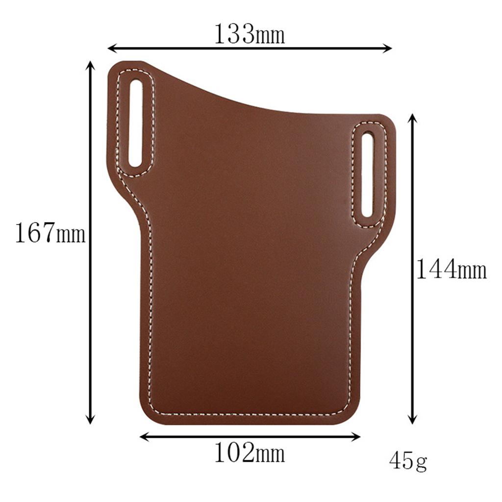 Men Waist Cellphone Phone Bag PU Wallet Loop Holster Belt Case Blue