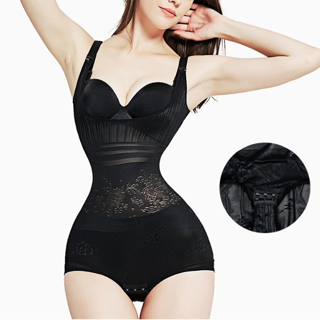 Women Bodysuit Shapewear Black L