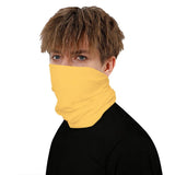 Unisex Bandana Headwear Neck Gaiter Scarf Headwear Balaclava Yellow