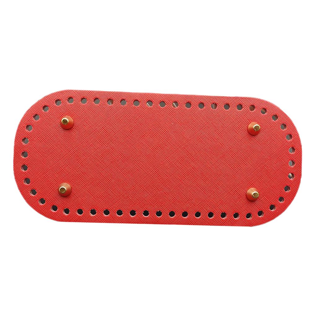 Leather DIY Bags Bottom Mat Pad Insert Base Replacement Purse Making Red
