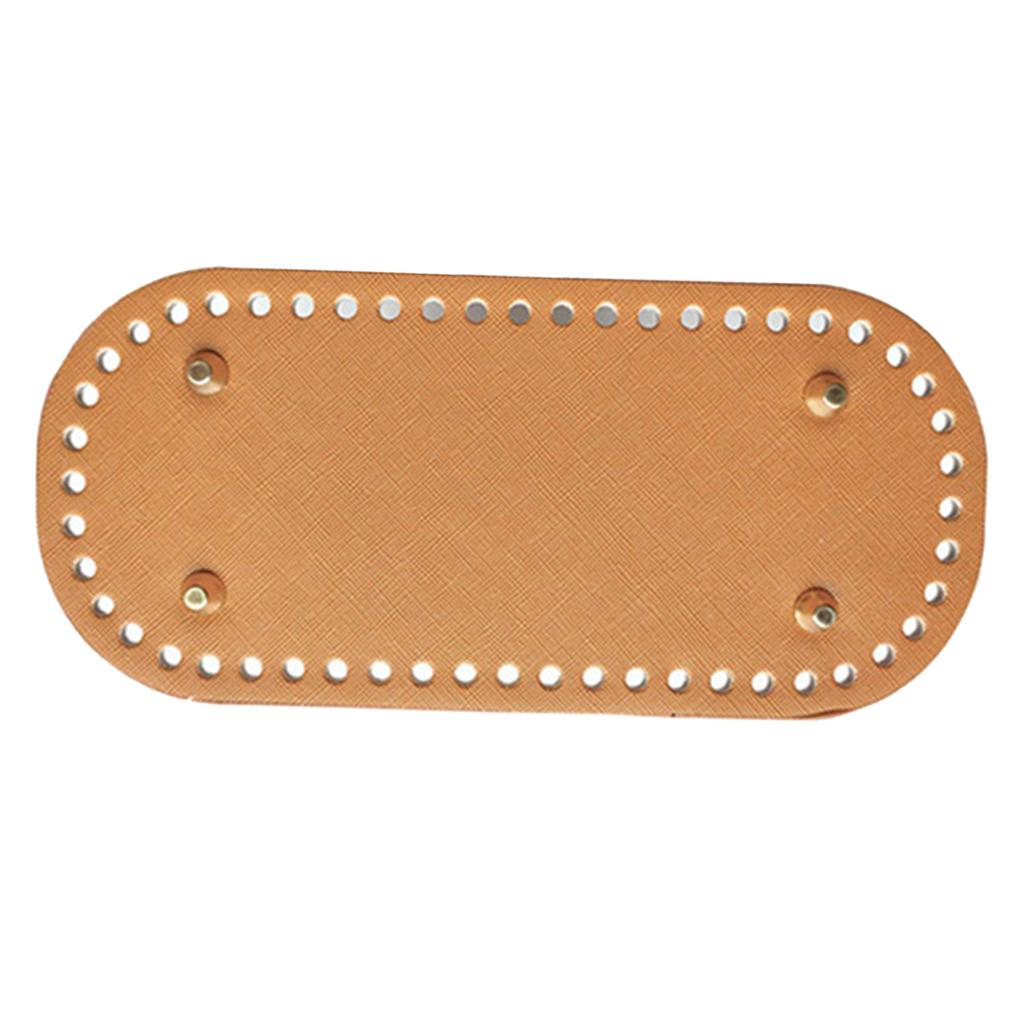 Leather DIY Bags Bottom Mat Pad Insert Base Replacement Purse Making Brown