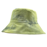 Vintage Outdoor Festival Tie Dye Bucket Hat Green