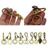 Brass Key Chain for Straps Bags Belting Ring Wallet Chain Biker skeleton