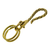 Brass Key Chain for Straps Bags Belting Ring Wallet Chain Biker button