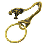 Brass Key Chain for Straps Bags Belting Ring Wallet Chain Biker cheetah