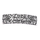 Viking Celtic Carved Hairpin Hair Clip French Spring Barrette Silver 1