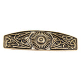 Viking Celtic Carved Hairpin Hair Clip French Spring Barrette Gold 2