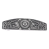 Viking Celtic Carved Hairpin Hair Clip French Spring Barrette SIlver 2