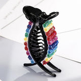 Womens Hair Claw Jaw Clips Pins Rhinestone Retro Hair Updo Grip Multicolor 2