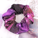 Velvet Hair Scrunchies Elastic Hair Tie Rope Headwear Star Sky Chiffon