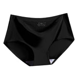 Women Breathable Panties Mid Waist Causal Underwear Knickers Lingerie Black