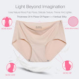 Women Breathable Panties Mid Waist Causal Underwear Knickers Lingerie Pink