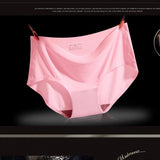 Womens Soft Invisible Seamless Mid Rise Hipster Brief Underwear Pink