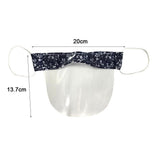 Maxbell Mini Reusable Face Cover Transparent Shield Safety Mouth Shield Flower 1