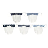 Maxbell Mini Reusable Face Cover Transparent Shield Safety Mouth Shield Flower 1