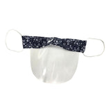 Maxbell Mini Reusable Face Cover Transparent Shield Safety Mouth Shield Flower 1