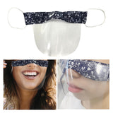 Maxbell Mini Reusable Face Cover Transparent Shield Safety Mouth Shield Flower 1