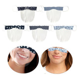 Maxbell Mini Reusable Face Cover Transparent Shield Safety Mouth Shield Flower 1