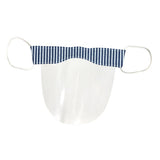 Maxbell Mini Reusable Face Cover Transparent Shield Safety Mouth Shield Stripe