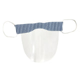 Maxbell Mini Reusable Face Cover Transparent Shield Safety Mouth Shield Stripe