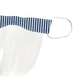 Maxbell Mini Reusable Face Cover Transparent Shield Safety Mouth Shield Stripe
