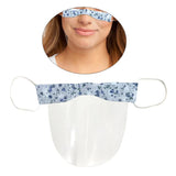 Maxbell Mini Reusable Face Cover Transparent Shield Safety Mouth Shield Flower 2