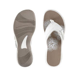 Maxbell Women Casual Comfy Daily Thong Sandals 36 White