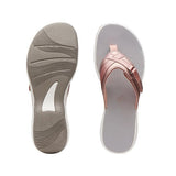 Maxbell Women Casual Comfy Daily Thong Sandals 37 Rose Gold