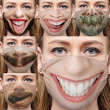 Protective Mask Funny Face Mouth Cosplay Party Half Mask Outdoor Accessory A