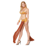 Maxbell Soft Belly Dance Dress Bra Skirt Set Women Adult Sexy Suit for Cosplay XXL