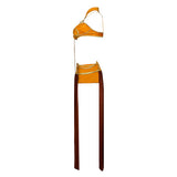 Maxbell Soft Belly Dance Dress Bra Skirt Set Women Adult Sexy Suit for Cosplay XXL