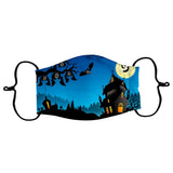 Halloween Printed Unisex Adults Washable Breathable Face Mask Type 2