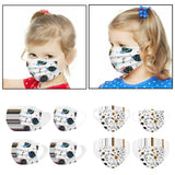 50pcs Disposable Kids Face Masks Halloween