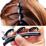 5Pcs Womens Hairpin Double Layer Bangs Clip Fashion Hairdisk Barrettes