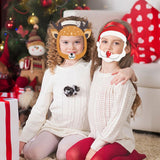 Maxbell 4x Kids Full Face Shield Clear Face Cover Deer+Xmas Tree+Snowman+Santa Claus