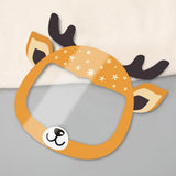 Maxbell 4x Kids Full Face Shield Clear Face Cover Deer+Xmas Tree+Snowman+Santa Claus