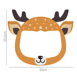 Maxbell 4x Kids Full Face Shield Clear Face Cover Deer+Xmas Tree+Snowman+Santa Claus