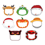Maxbell 4x Kids Full Face Shield Clear Face Cover Deer+Xmas Tree+Snowman+Santa Claus