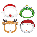 Maxbell 4x Kids Full Face Shield Clear Face Cover Deer+Xmas Tree+Snowman+Santa Claus