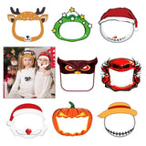 Maxbell 4x Kids Full Face Shield Clear Face Cover Deer+Xmas Tree+Snowman+Santa Claus