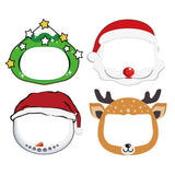 Maxbell 4x Kids Full Face Shield Clear Face Cover Deer+Xmas Tree+Snowman+Santa Claus
