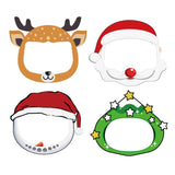 Maxbell 4x Kids Full Face Shield Clear Face Cover Deer+Xmas Tree+Snowman+Santa Claus