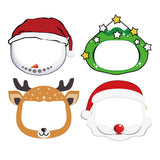 Maxbell 4x Kids Full Face Shield Clear Face Cover Deer+Xmas Tree+Snowman+Santa Claus