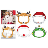 Maxbell 4x Kids Full Face Shield Clear Face Cover Deer+Xmas Tree+Snowman+Santa Claus