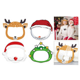 Maxbell 4x Kids Full Face Shield Clear Face Cover Deer+Xmas Tree+Snowman+Santa Claus