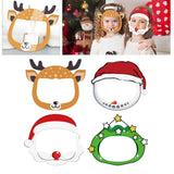 Maxbell 4x Kids Full Face Shield Clear Face Cover Deer+Xmas Tree+Snowman+Santa Claus