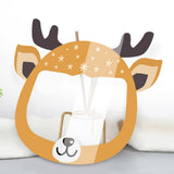 Maxbell 4x Kids Full Face Shield Clear Face Cover Deer+Xmas Tree+Snowman+Santa Claus
