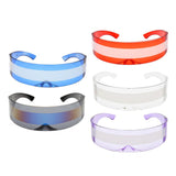 Space Party Cosplay Costume Futuristic One-piece Bar Novelty Glasses Red