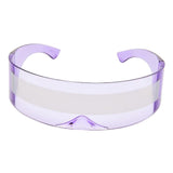 Space Party Cosplay Costume Futuristic One-piece Bar Novelty Glasses Purple